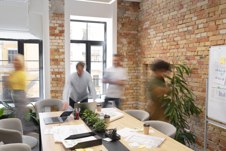 close-up-young-business-team-working